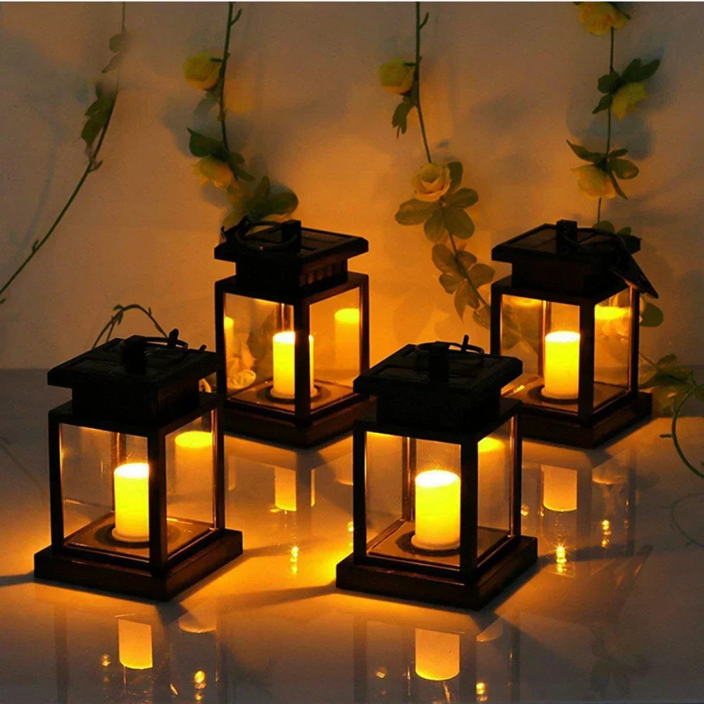 Lanternes solaires extérieur – Lumières clignotantes résistantes intempéries
