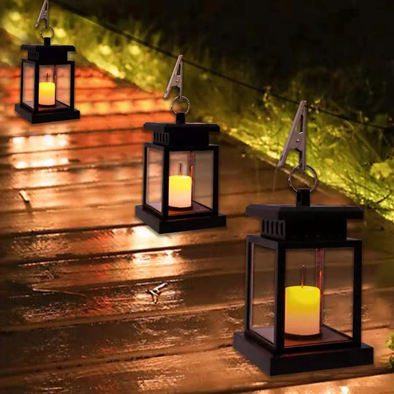 Lanternes solaires extérieur – Lumières clignotantes résistantes intempéries