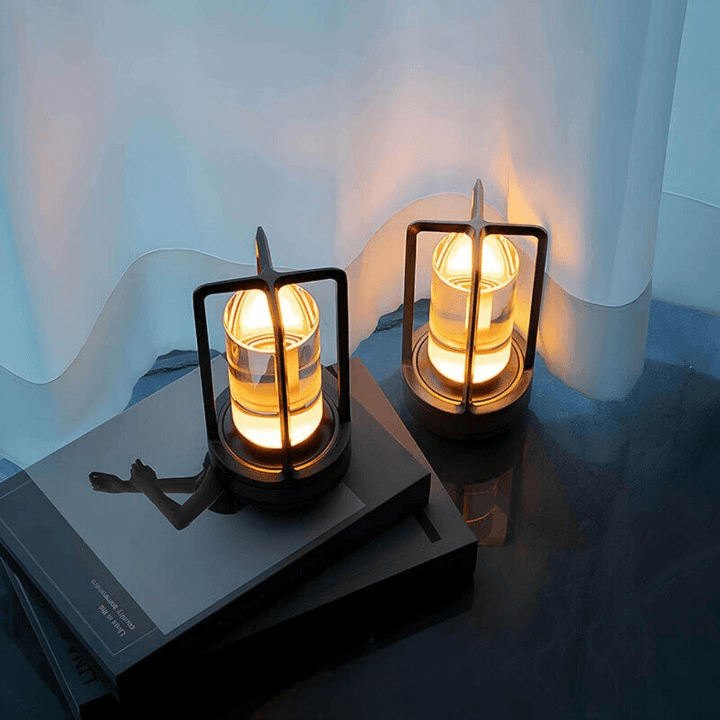 Lampe de Table LED Rétro Sans Fil – Éclairage Élégant pour Maison et Bureau