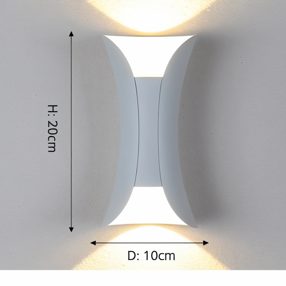 Applique Murale LED Étanche – Luminaire Double Design Moderne pour Bureau et Maison