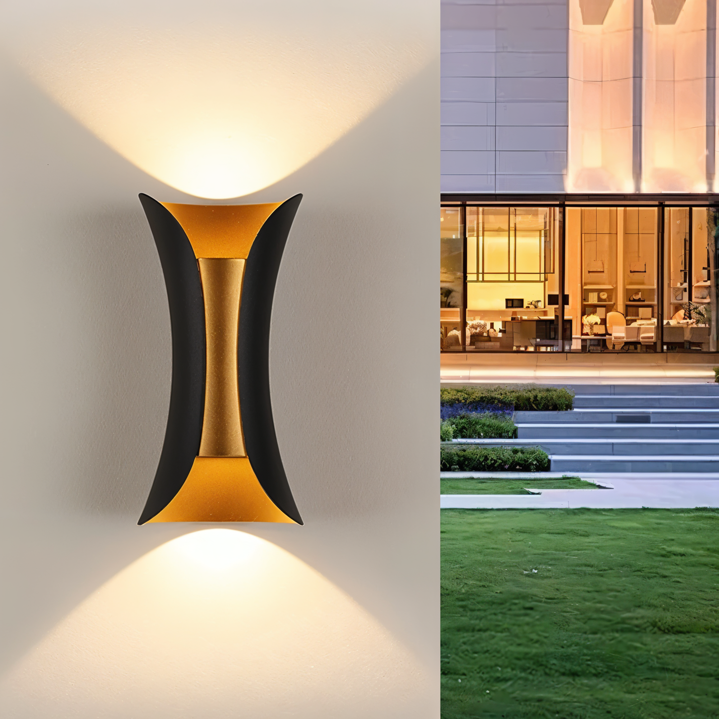Applique Murale LED Étanche – Luminaire Double Design Moderne pour Bureau et Maison