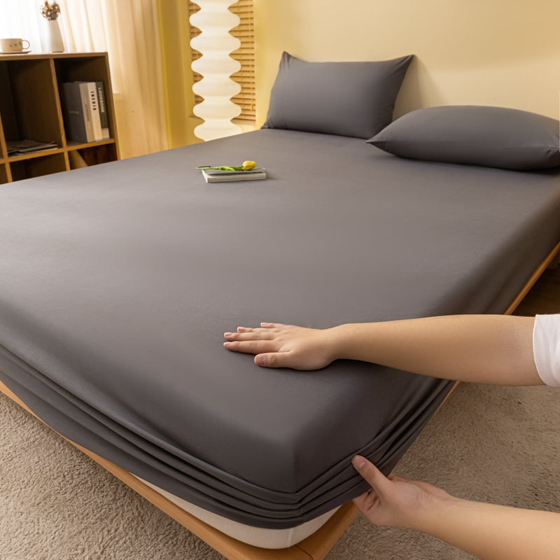 Matelas Élastique Doux – Housse de Matelas en Couleurs Unies Confortable
