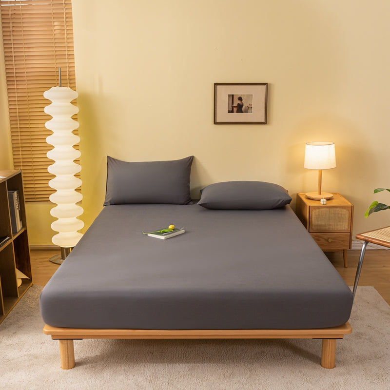 Matelas Élastique Doux – Housse de Matelas en Couleurs Unies Confortable