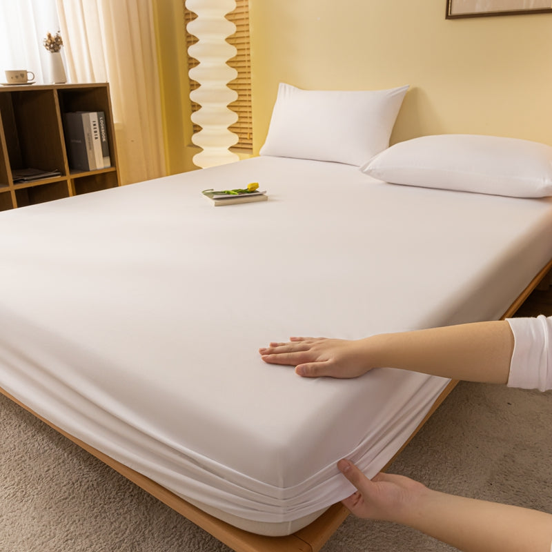 Matelas Élastique Doux – Housse de Matelas en Couleurs Unies Confortable