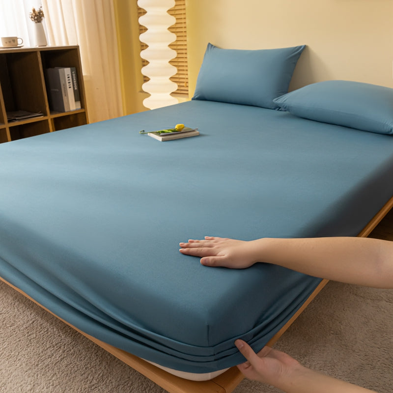 Matelas Élastique Doux – Housse de Matelas en Couleurs Unies Confortable