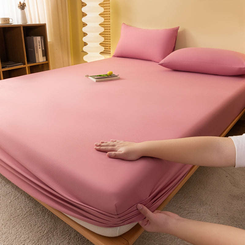 Matelas Élastique Doux – Housse de Matelas en Couleurs Unies Confortable