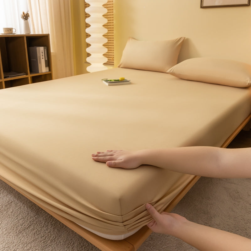 Matelas Élastique Doux – Housse de Matelas en Couleurs Unies Confortable