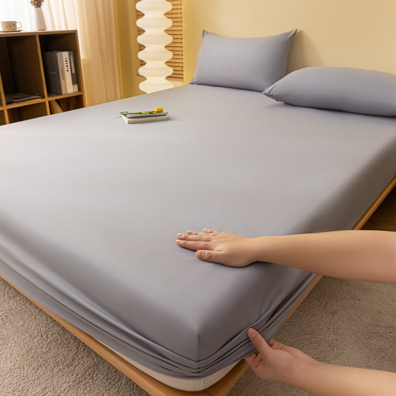 Matelas Élastique Doux – Housse de Matelas en Couleurs Unies Confortable