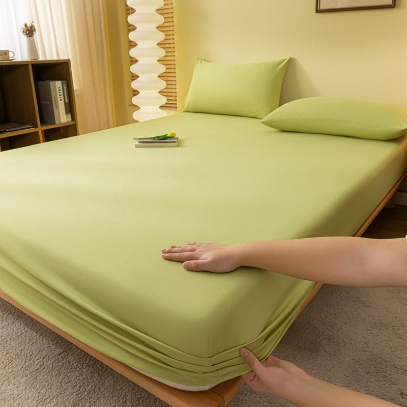 Matelas Élastique Doux – Housse de Matelas en Couleurs Unies Confortable
