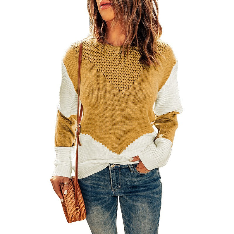 Pull en maille côtelée femme – Pull décontracté chic et confortable