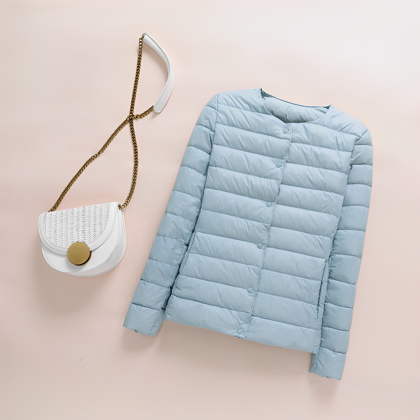 Duvet d'hiver ultraléger femme – Veste chaude et élégante en duvet pour temps froid