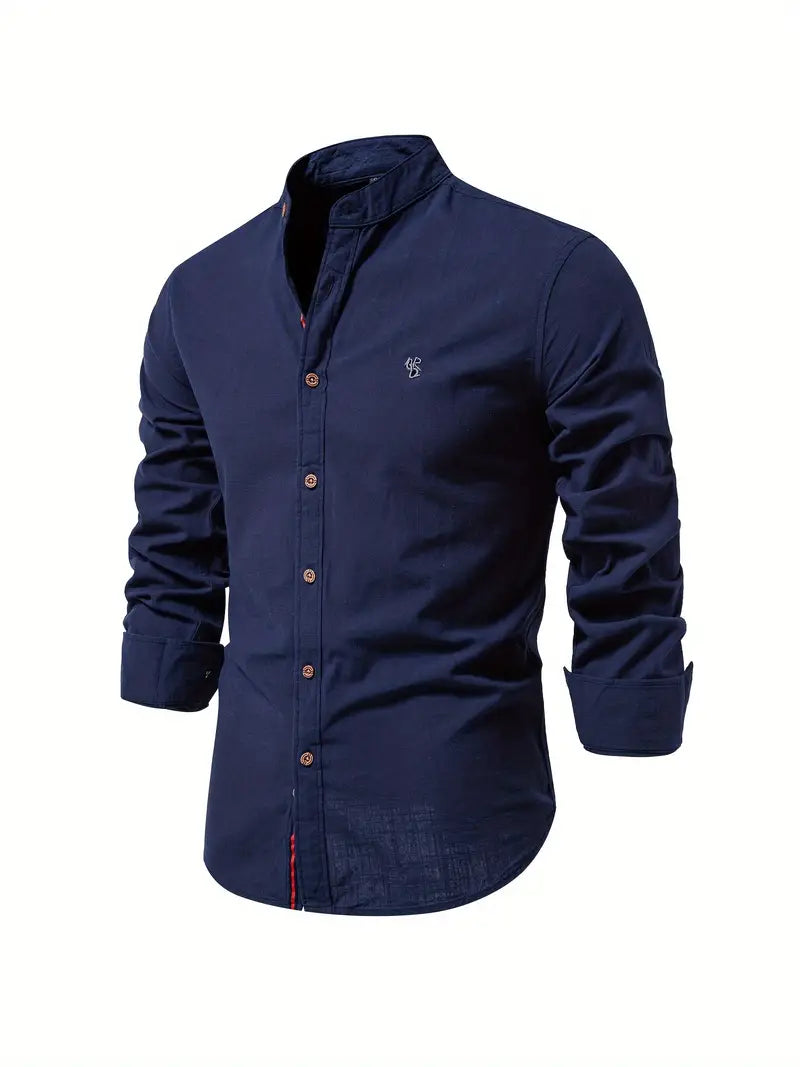 Chemise en lin homme – Chemise élégante à boutons pour été