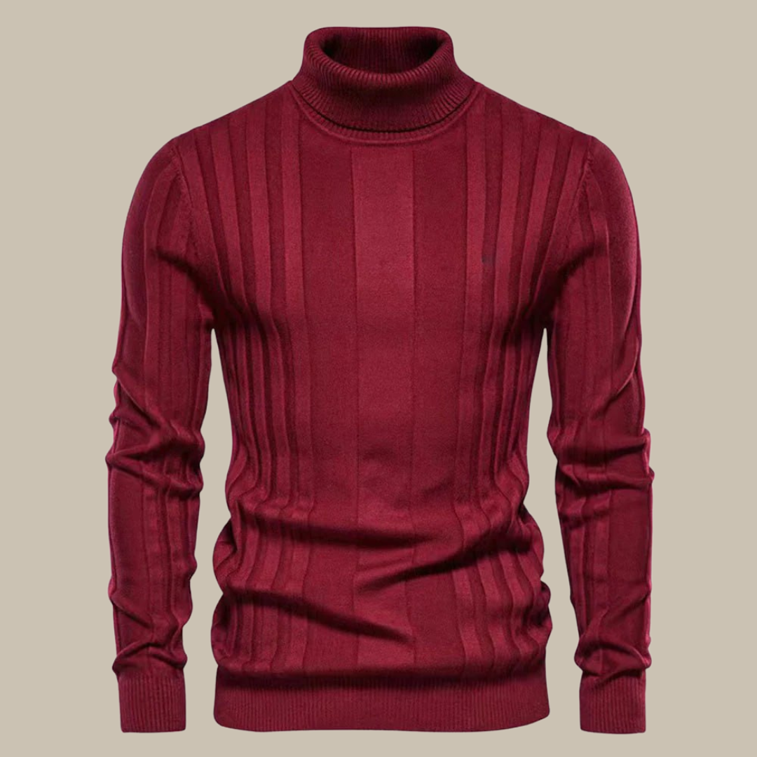 Pull col roulé homme – Pull de luxe élégant en laine pour occasions spéciales