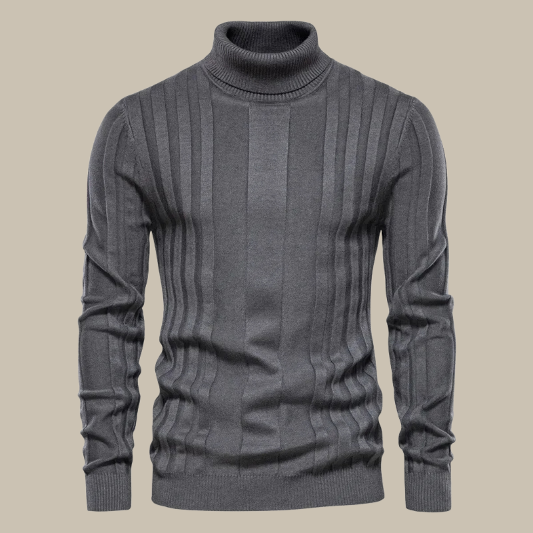 Pull col roulé homme – Pull de luxe élégant en laine pour occasions spéciales