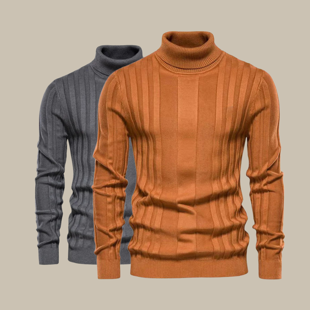 Pull col roulé homme – Pull de luxe élégant en laine pour occasions spéciales