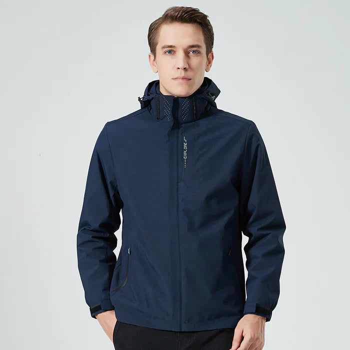 Veste coupe-vent unisexe – Veste amovible légère et imperméable