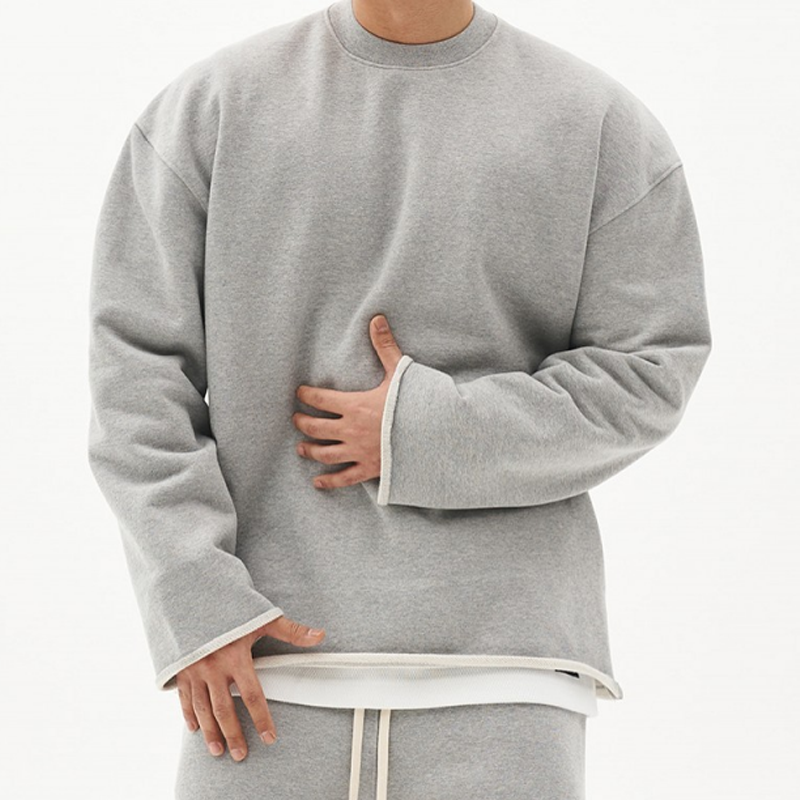 Pull décontracté homme – Sweat classique à coupe relax pour style toute l'année