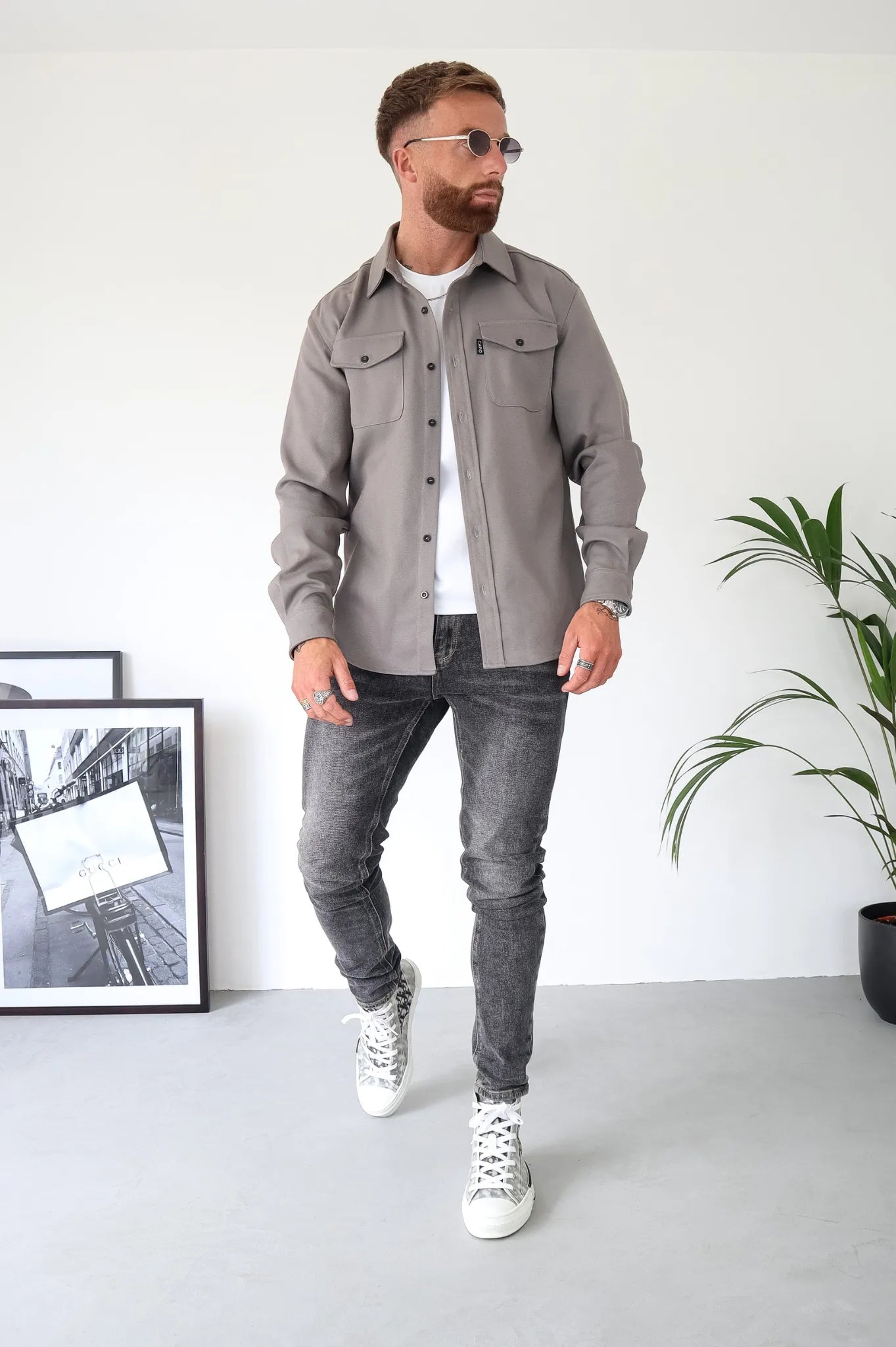 Chemise moderne homme – Veste élégante à manches longues et coupe tendance