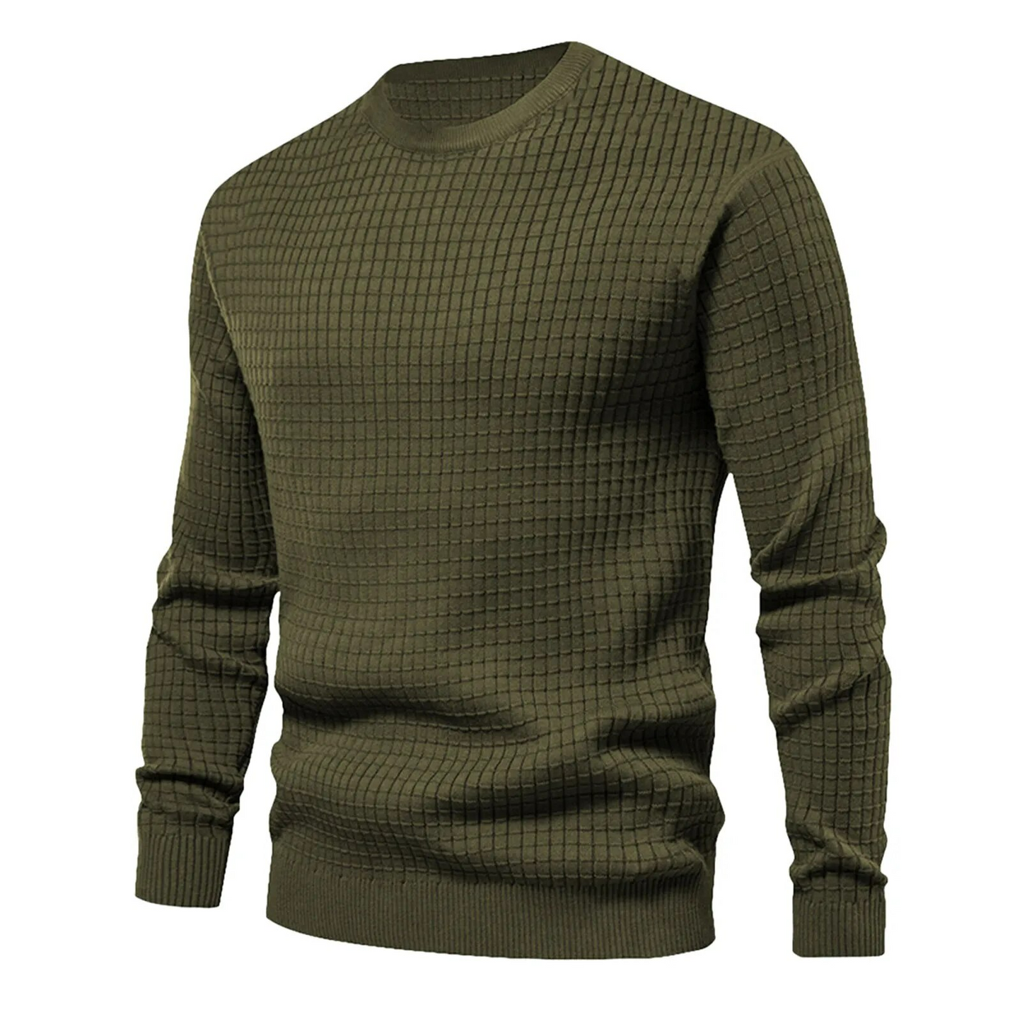 Pull d'automne homme – Pull chaud en laine à col rond élégant