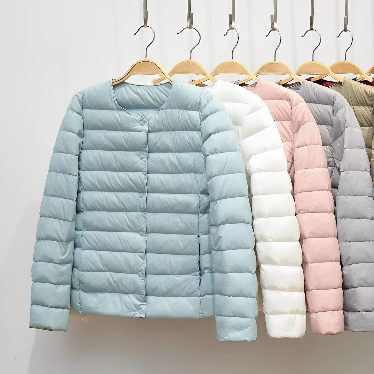 Duvet d'hiver ultraléger femme – Veste chaude et élégante en duvet pour temps froid