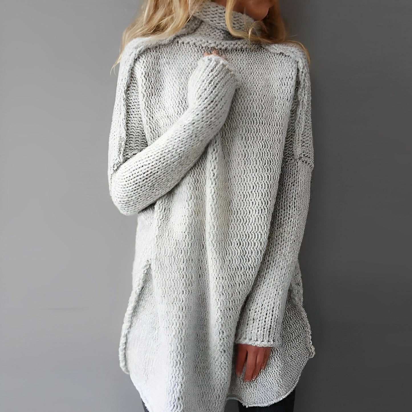 Pull long en tricot