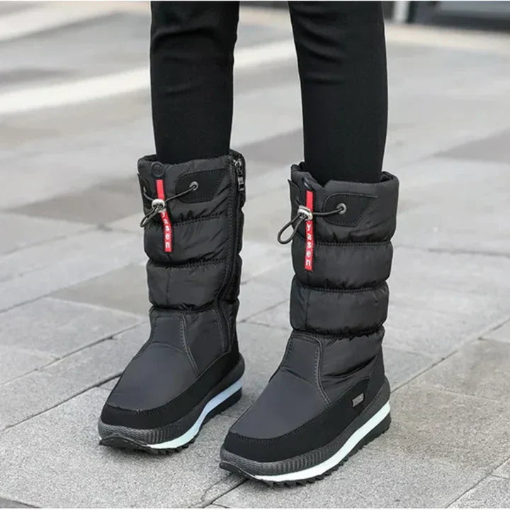 Bottes de neige femme – Bottes chaudes imperméables et confortables