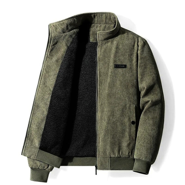 Veste en corduroy homme – Veste doublée sherpa chaude et tendance