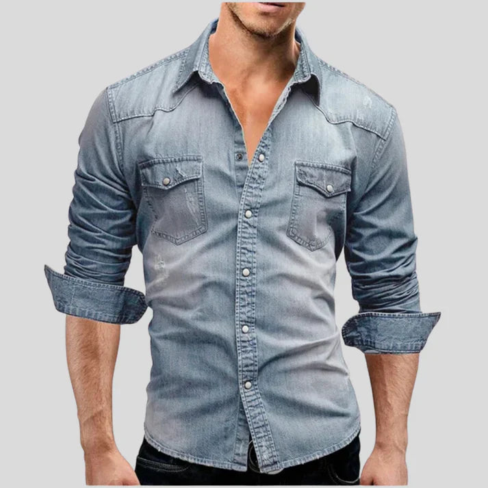 Chemise en jean femme – Chemise denim élégante et décontractée pour tous les jours