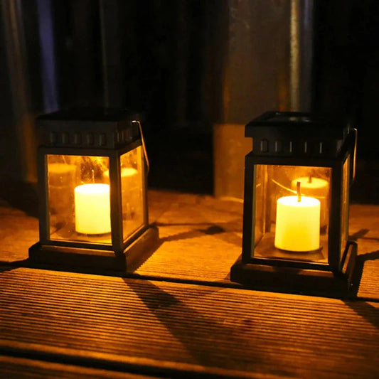 Lanternes solaires extérieur – Lumières clignotantes résistantes intempéries