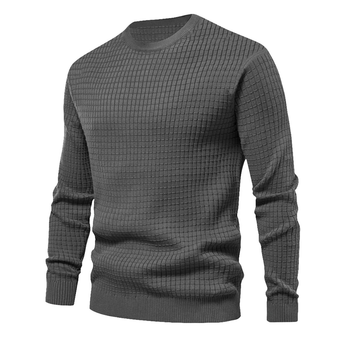 Pull d'automne homme – Pull chaud en laine à col rond élégant