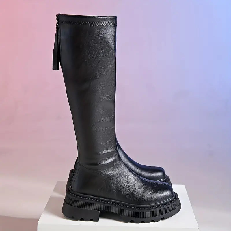 Bottes polyvalentes femme – Bottes étroites avec fermeture éclair élégante