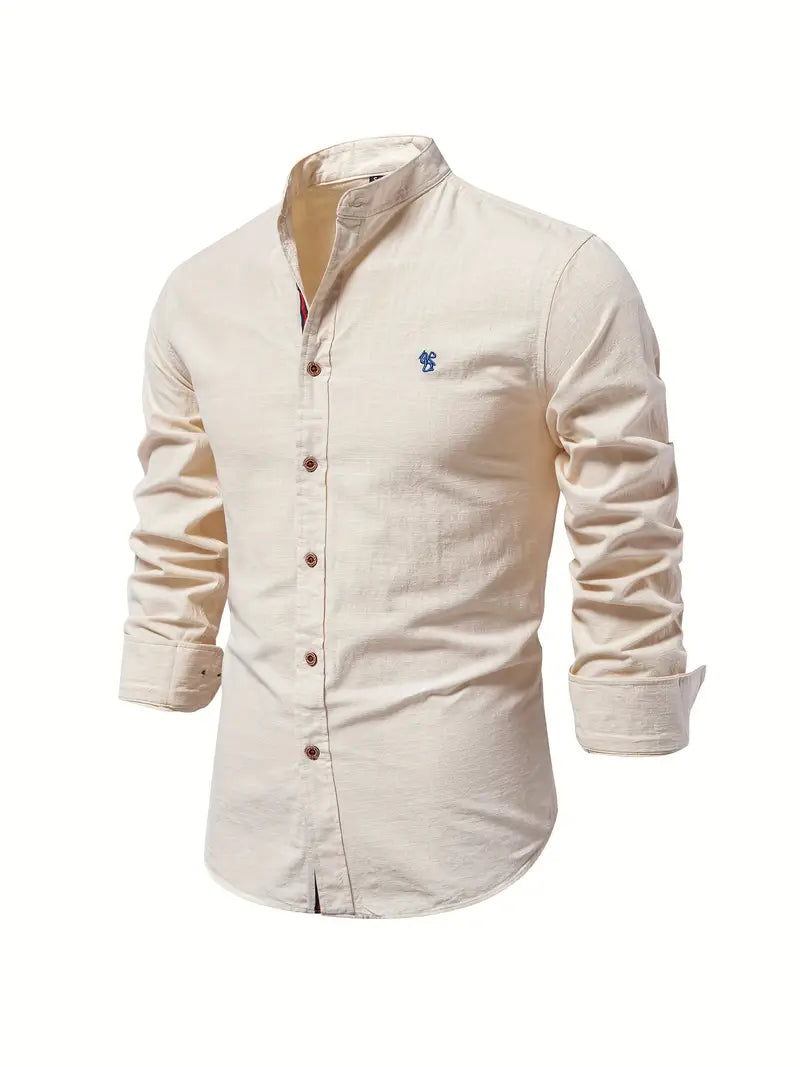 Chemise en lin homme – Chemise élégante à boutons pour été