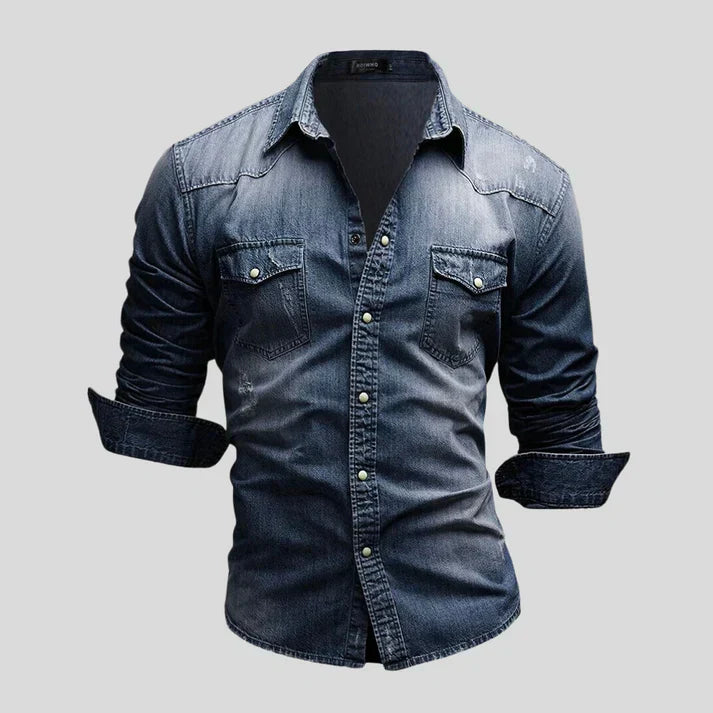 Chemise en jean femme – Chemise denim élégante et décontractée pour tous les jours