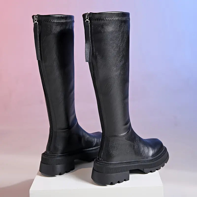 Bottes polyvalentes femme – Bottes étroites avec fermeture éclair élégante