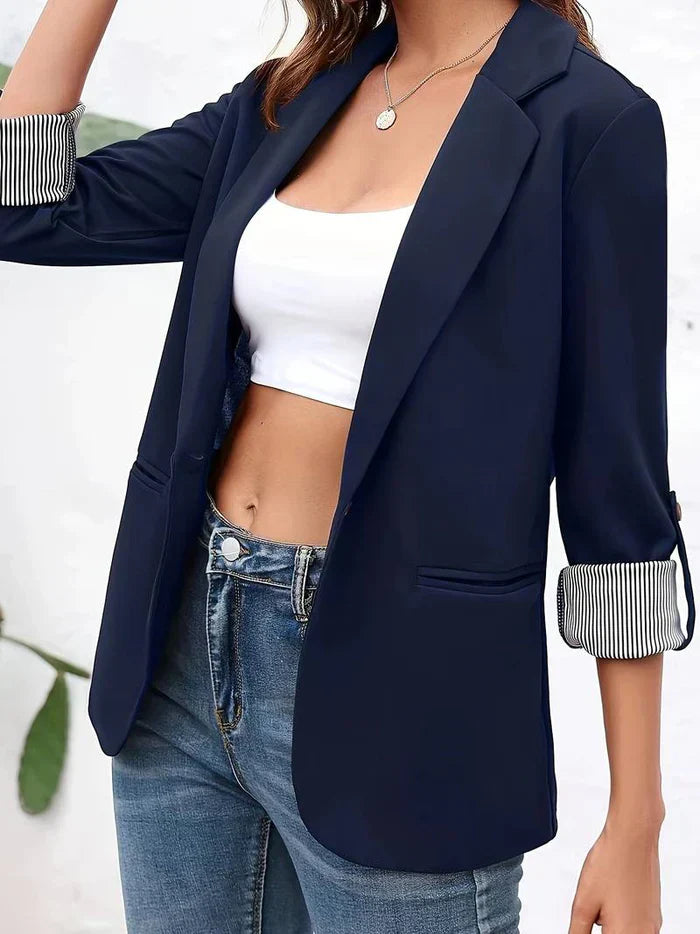 Blazer femme élégant – Veste décontractée chic en tissu léger