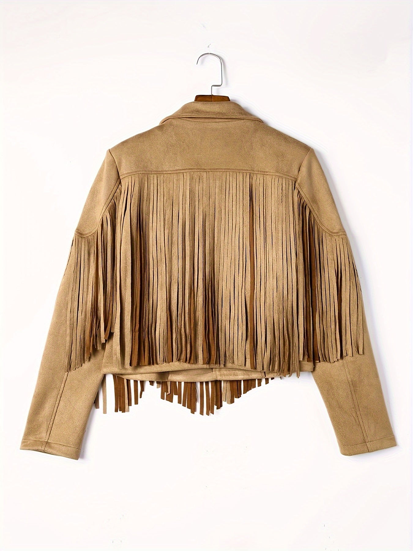 Veste à franges femme – Veste western élégante en suédine