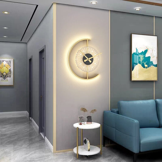 Horloge Murale LED – Horloge moderne avec éclairage ambiant pour maison et bureau
