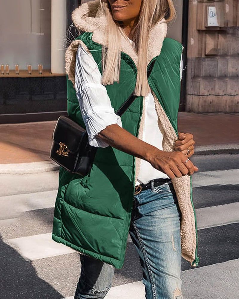 Gilet réversible homme – Veste avec capuche légère et pratique