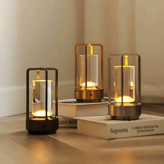 Lampe de Table LED Rétro Sans Fil – Éclairage Élégant pour Maison et Bureau