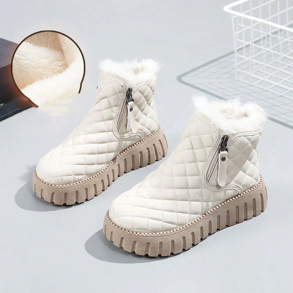 Bottes de neige antidérapantes en coton – Chaussures hiver confortables et chaudes