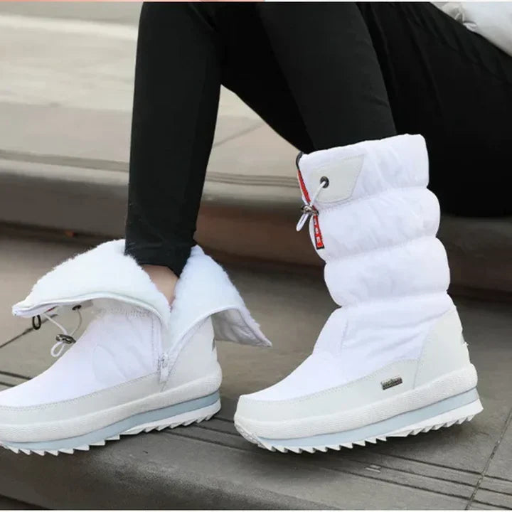 Bottes de neige femme – Bottes chaudes imperméables et confortables