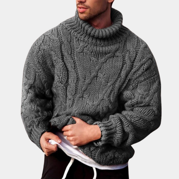 Pull en tricot homme – Pull chaud et élégant en laine pour hiver