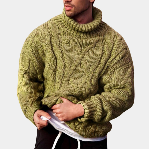 Pull en tricot homme – Pull chaud et élégant en laine pour hiver