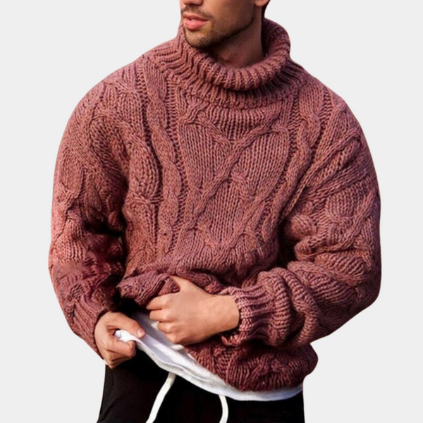 Pull en tricot homme – Pull chaud et élégant en laine pour hiver