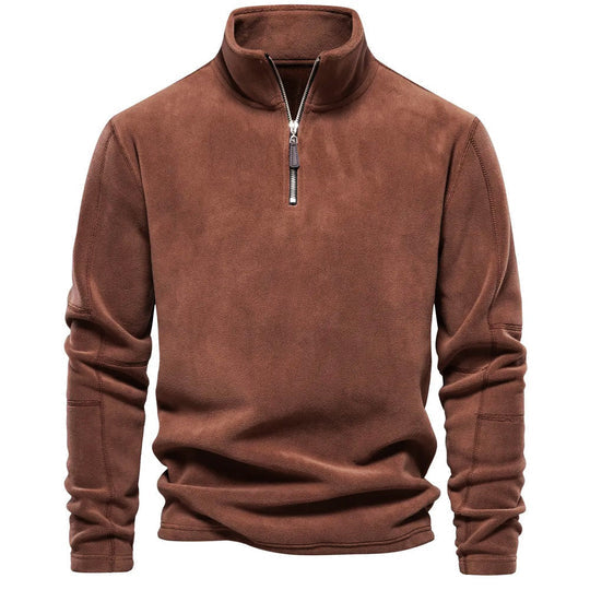 Pull polaire homme – Sweat chaud et confortable en matière douce