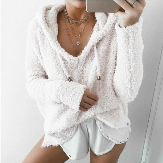 Hoodie femme teddy – Sweat chaud et doux pour hiver