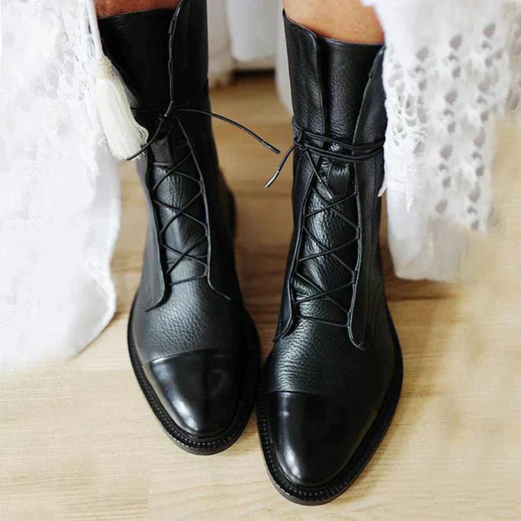 Bottes vintage femme – Bottines à talon élégantes et rétro