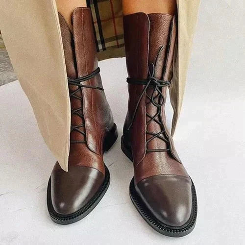 Bottes vintage femme – Bottines à talon élégantes et rétro