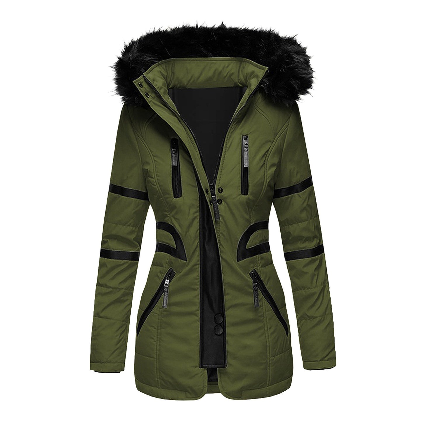 Manteau d'hiver femme – Manteau élégant en laine avec capuche