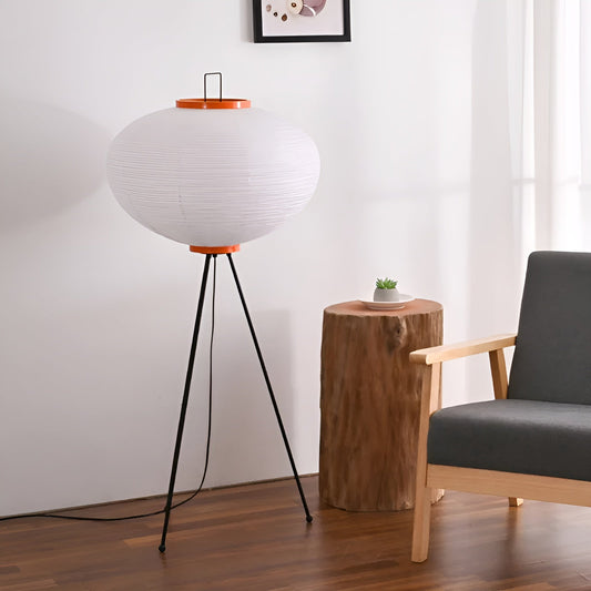 Lampe de sol japonaise – Lampe en papier de riz pour ambiance chaleureuse